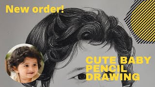 New Order pencil drawing | Cute baby | art insider passion