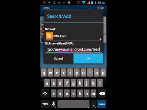 How to Set up RSS Feeds in SNOview for Android