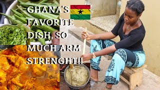 LETS GO TO A GHANA MARKET & MAKE A TRADITIONAL GHANAIAN MEAL| COOK REAL GHANA FOOD WITH ME IN GHANA