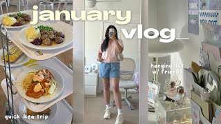 chill daily vlog 📁 days in january, settling in, hanging out with friends, quick ikea trip ✿