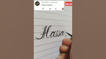Write name I beautiful cursive writing with brush pen #shorts #viral #best