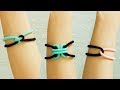 3秒でできます！ リングゴムを使って簡単に作れるブレスレット3種　How to make a simple bracelet with hair elastic〔生活に役立つ！〕
