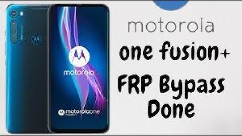 Motorola One Fusion plus FRP Bypass New Trick unlock google account lock without Pc new security No