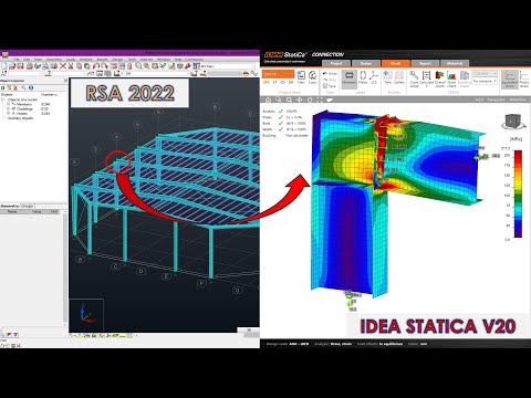 Robot Structural Analysis 2022 to Idea Statica v20 | Connection Design