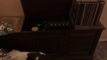 Vintage Clairtone Console Stereo in action