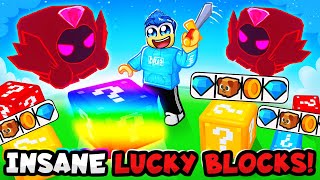 I Got A GIANT PET And BROKE THE MOST INSANE LUCKY BLOCKS!