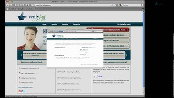 VerifyFast - How to perform an employment verification