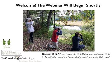 eBird Training - Conservation applications of eBird data