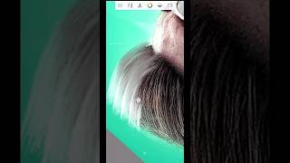 Autodesk Sketchbook Hair Colour Photo Editing #shorts #hairstyleediting #youtubeshorts screenshot 4