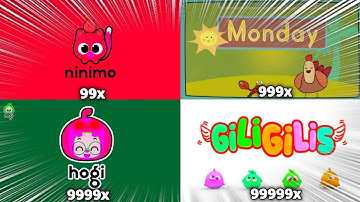 Random Videos Intro Logo Blasted to 999999x Speed Klasky Csupo Effects!