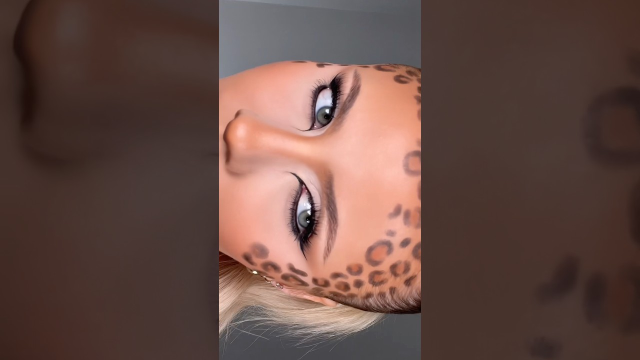 leopard makeup for halloween 🐆 