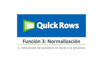 Cómo normalizar información en Excel con QuickRows: