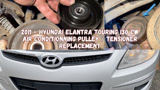 DiY - A/C Compressor Pulley Tensioner Replacement - 2011 Hyundai Elantra Touring  i30CW