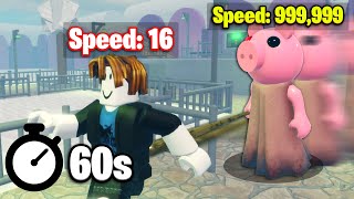 Roblox Piggy but Piggy gets FASTER EVERY MINUTE..