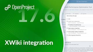 OpenProject 17.6: XWiki Integration