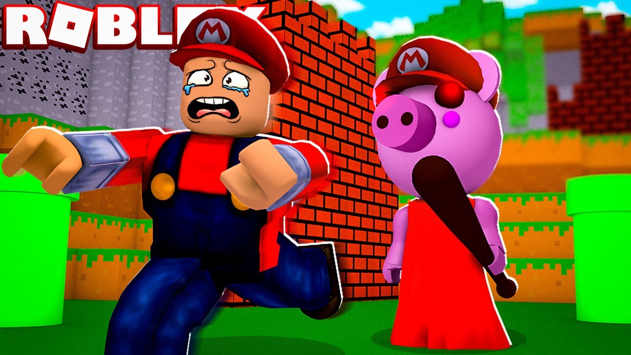 Piggy Roblox Vs Super Mario Roblox Piggy Youtube - mario vs roblox