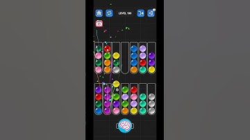 Lv 190 Ball Sort Puzzle - Color Game / 顏色分類遊戲 / ボールソーティングパズル (Guru Game)  #ballsortpuzzle