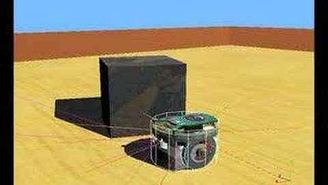 Robot simulator: model of an e-puck robot in Webots