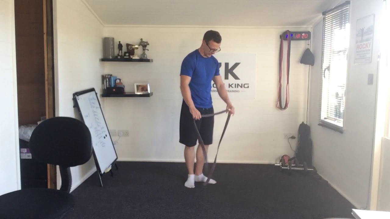Resistance band back squat YouTube