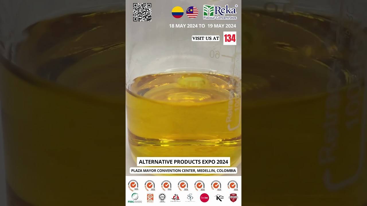 Meet Reka Flavour Concentrates at ALTERNATIVE PRODUCTS EXPO 2024 in Medellin, Colombia