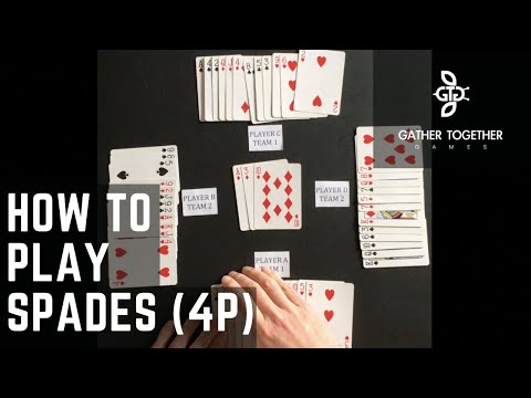 How To Play Spades (4 Player)