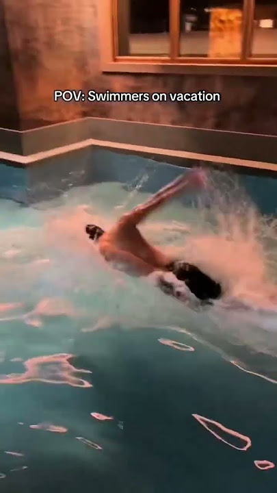 Not me in the jacuzzi 2 seconds later 😂📸: swimmersela on TT