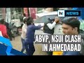 Jnu protests nsui abvp men clash in ahmedabad police resort to lathi charge