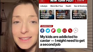 My kids eat caviar and the NY Post comments 🫠 Dr Niky MD