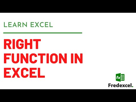 How to use RIGHT Function In Excel