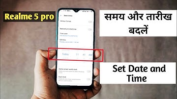 📆🕰️Realme 5 pro Date And Time Setting How To Change Date And Time On Home Screen,Date And Time