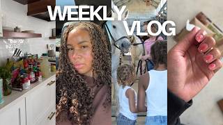 WEEKLY VLOG ! spring cleaning + try on haul + new hair + horse back riding + home body actives