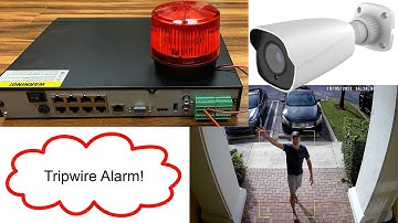 Security Camera System Alarm Output Triggers Strobe Light