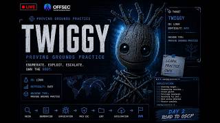 Twiggy - Proving Ground Practice | Live Box Solving in Hindi | Tj Null v3 -  Machine 1