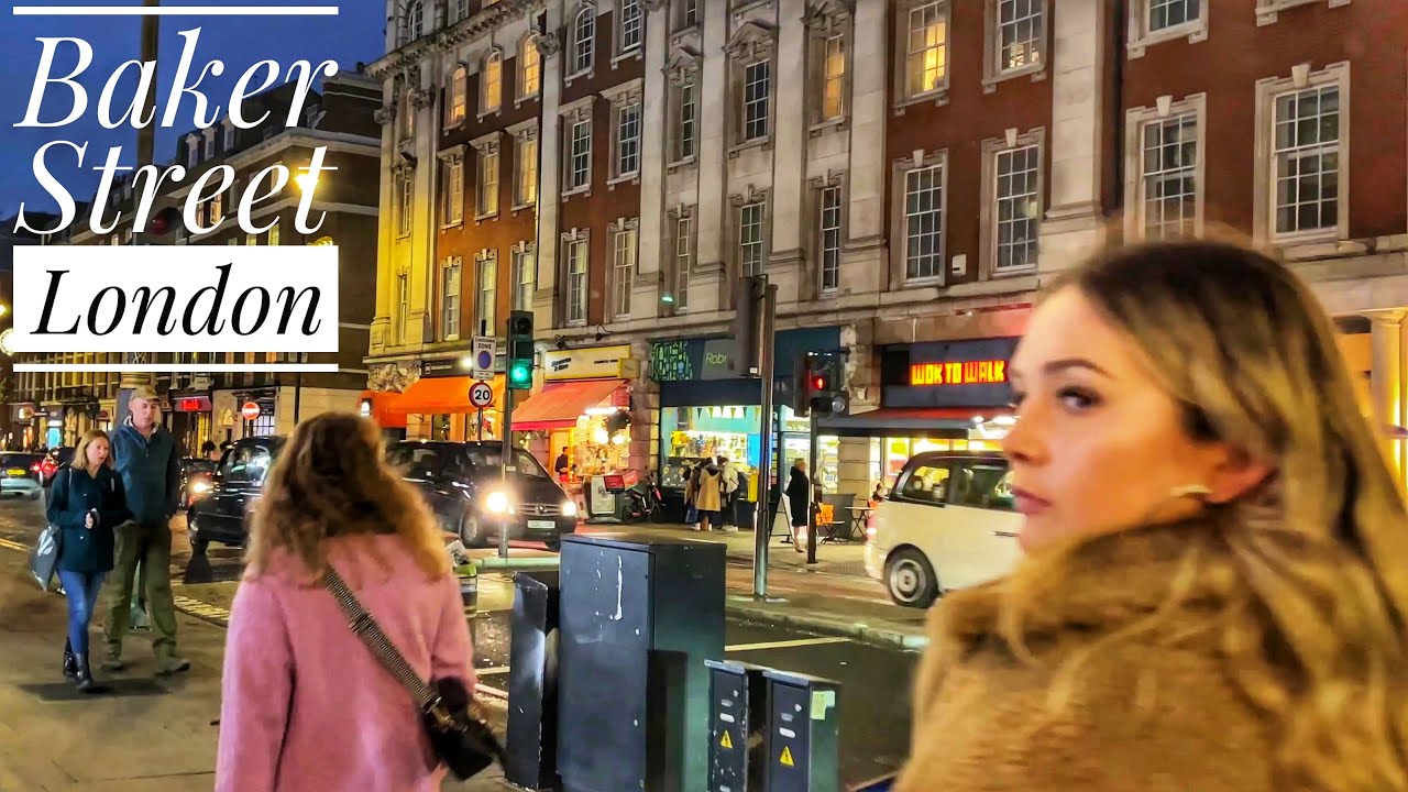 London Walk at Night, Baker Street, 221B Baker Street, Sherlock