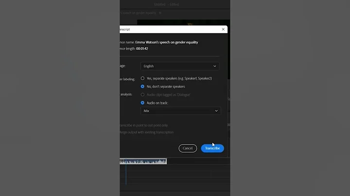 Auto-Generate Captions in Premiere Pro | Premiere Pro 2023 |