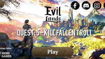 Evil Lands: Online Action RPG Android Gameplay Quest: 5 - Kill Fallen Troll