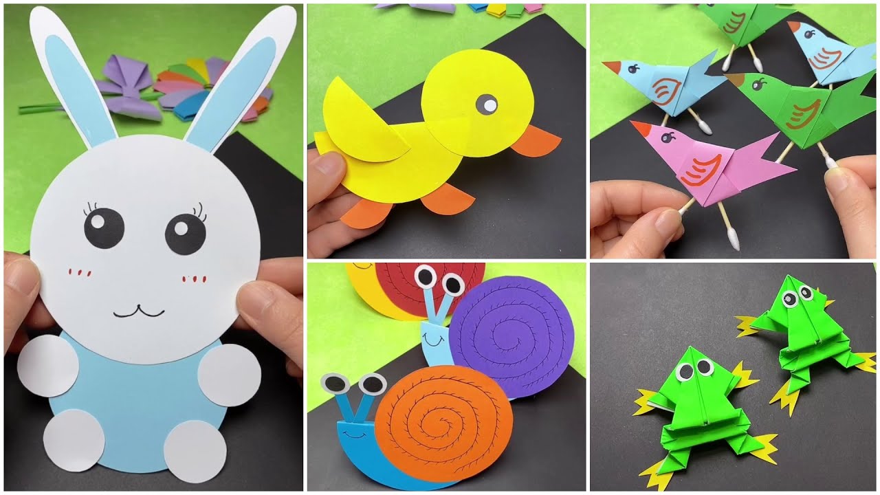 DIY Fun Paper Craft Ideas Kids can Make  Super Easy Cute Paper Crafts for  Kids 