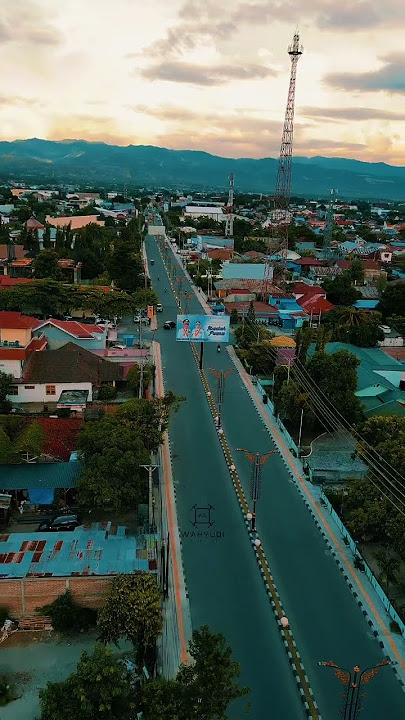 Jl juanda kota Palu di pantau dari udara