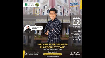 Bincang Alumni Teknik Informatika Seri 5 "Sharing Experience of Being UI/UX Designer"