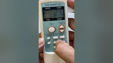 Hướng dẫn sử dụng điều khiển điều hoà sharp mặt xanh chi tiết