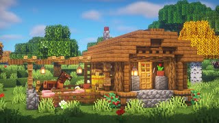 Minecraft: How to Build a Simple Barn | Farm House Survival Tutorial