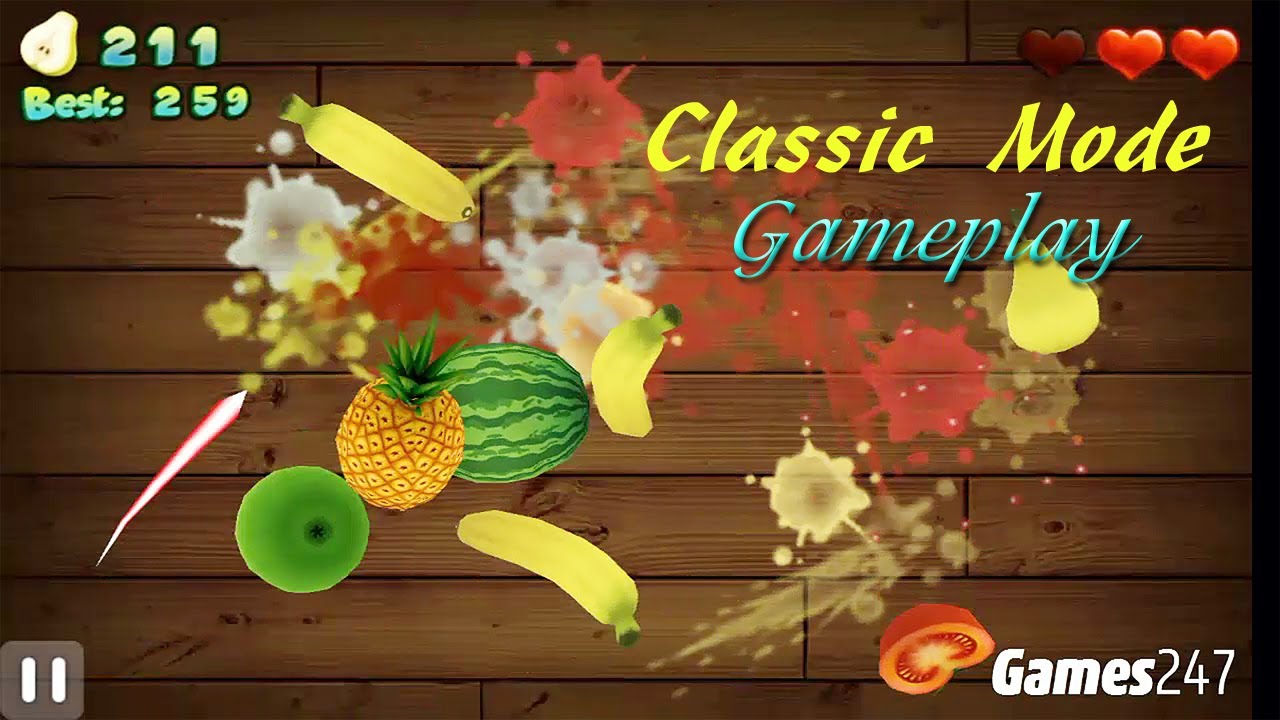Fruits Cut 3D Android Gameplay Classic 3D Fruit for Kids YouTube