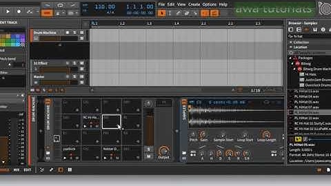 How to make a beat using drum machine on bitwig studio