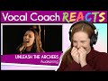 Vocal Coach reacts to Unleash the Archers - Awakening (Brittney Slayes Live)