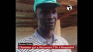 #Guinée?? #Moussa_Diaka cet orpailleur de longue date qui a découvert la mine d'Or de #Kounsitel.