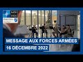 Message aux forces armées par le Président du Comité Militaire de l