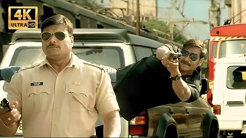 Singham Returns Movie Best Scene | Ajay Devgn, Kareena Kapoor Khan, Anupam Kher | Action Scene | 4K