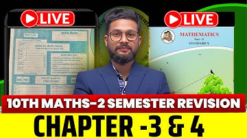 LIVE🔴 | 10TH MATHS 2 SEMESTER LIVE REVISION | CHAPTER 3 & 4 | CIRCLE | GEOMETRIC CONSTRUCTION |