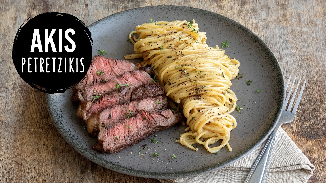 Creamy Steak Pasta   Akis Petretzikis