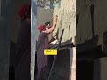 Easy way theplaster construction work Simple method of leveling cement plaster using manual #shorts